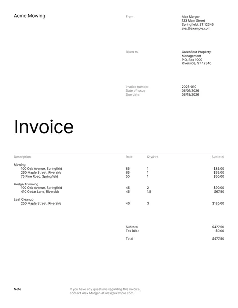 Invoice variant 4